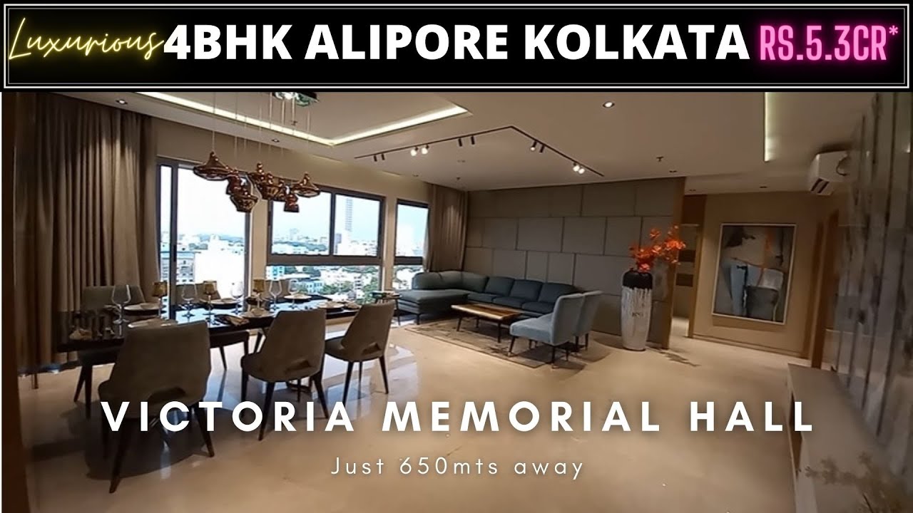 Luxurious 4Bhk Homes in Central Kolkata | Call +918100293325 for Visit | Victoria Vistas at Alipore