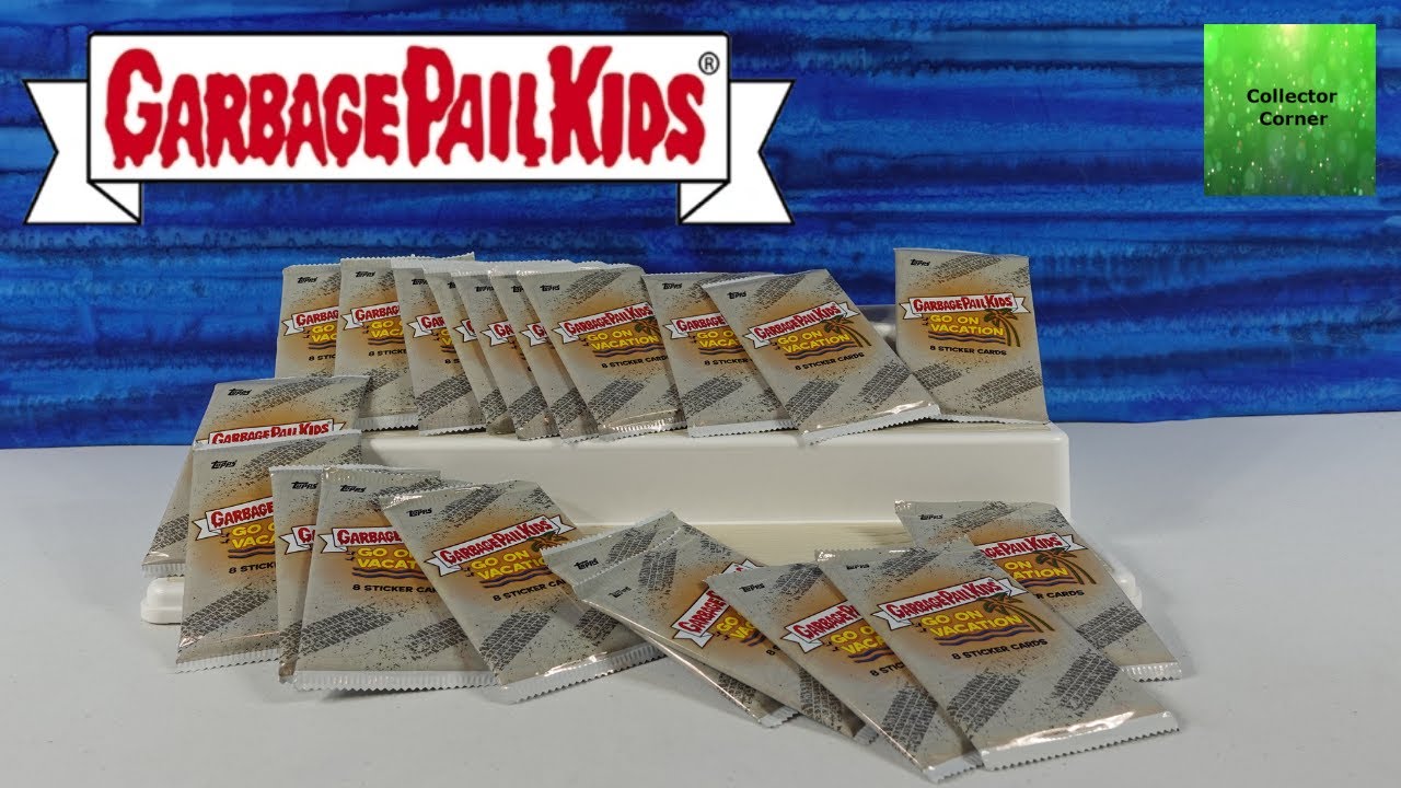 Garbage Pail Kids GPK Go On Vacation Sticker Trading Card Packs Opening