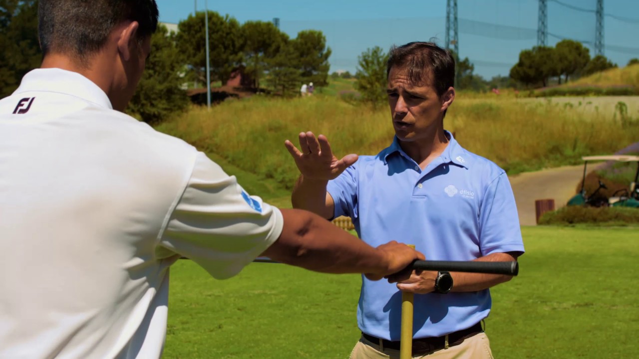 Ejercicios de calentamiento antes de jugar al golf por Erik Webber y Alvaro Zerolo