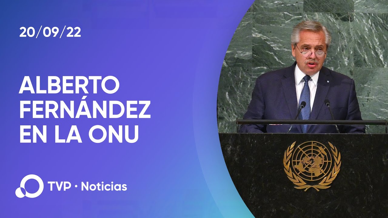 Discurso de Alberto Fernández en la ONU