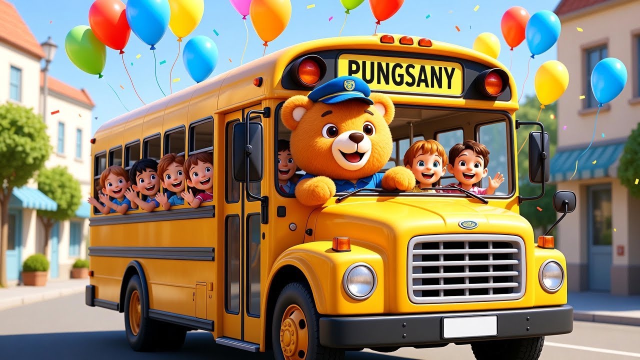 The Wheels on the Bus Nursery Rhymes Song  #WheelsOnTheBus#BirthdaySongForKids#KidsSongs