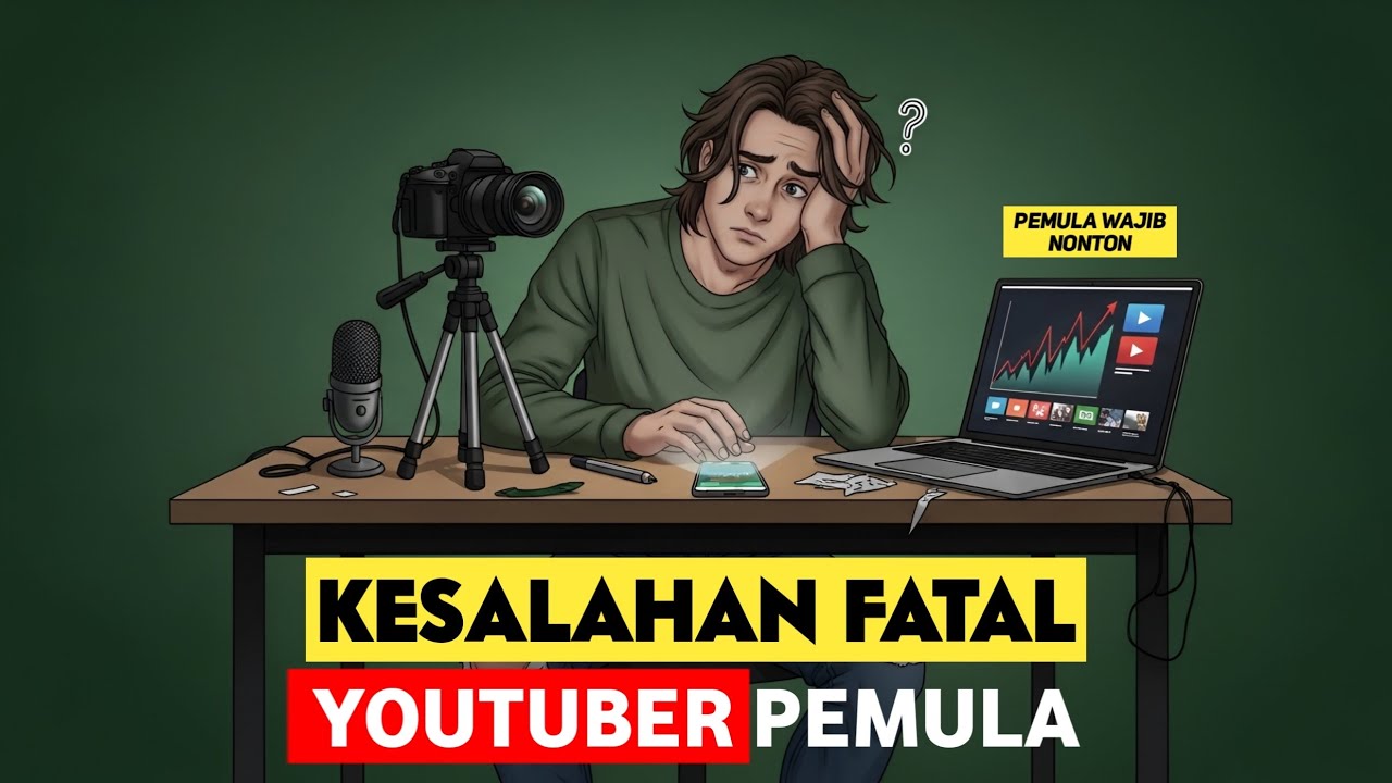 YOUTUBER PEMULA WAJIB TAU‼️BEBERAPA KESALAHAN FATAL YOUTUBER