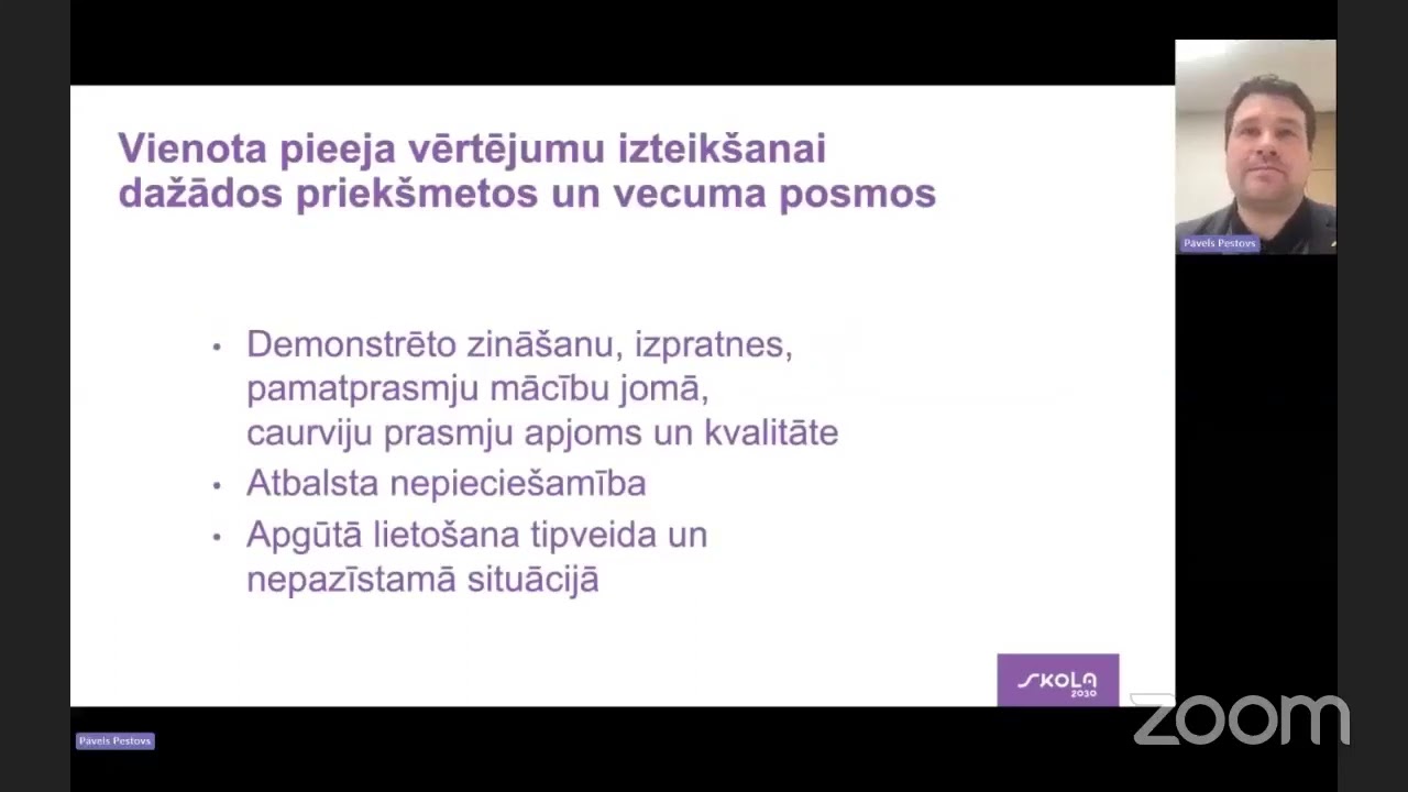 Summatīvā vērtēšana kultūras un pašizpausmes mākslā mācību jomā vidusskolas posmā