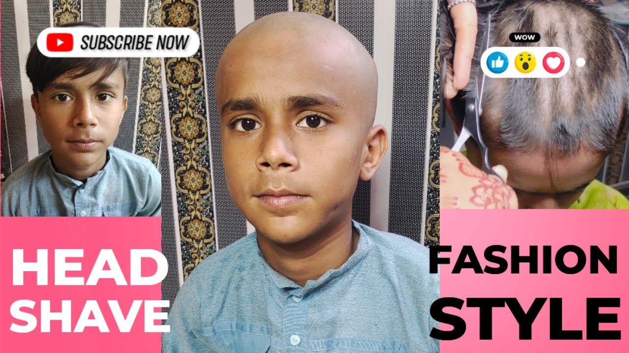 Step by Step Headshave / 3 Step Headshave / ganja, takla, Taklu, Mundan, / Girl Headshave style