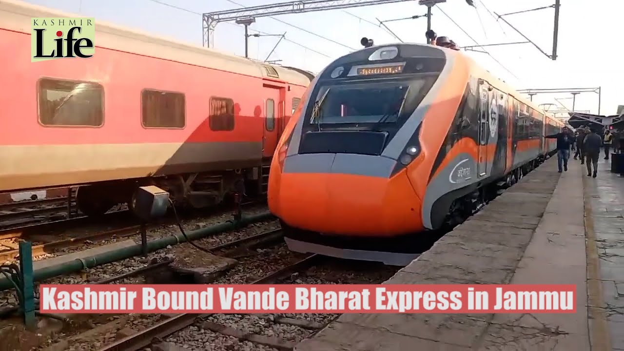 Kashmir Bound Vande Bharat Express in Jammu