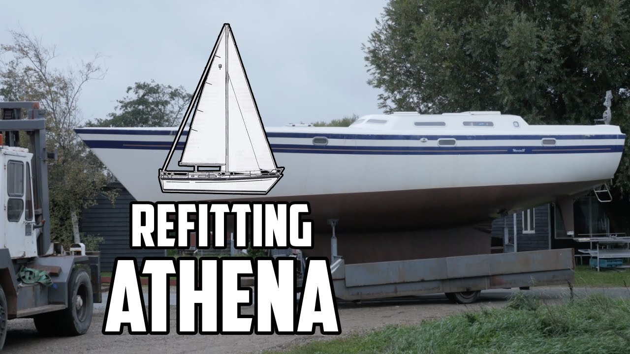 Sail Life — перемещение Athena обратно наружу и обвес из стеклопластика — реставрация парусной ло...