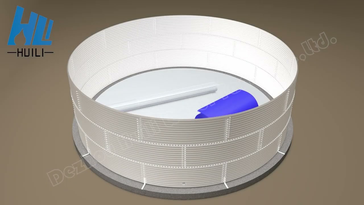 Corrugated steel water tank installation video (Zinc aluminium water tank installation video)