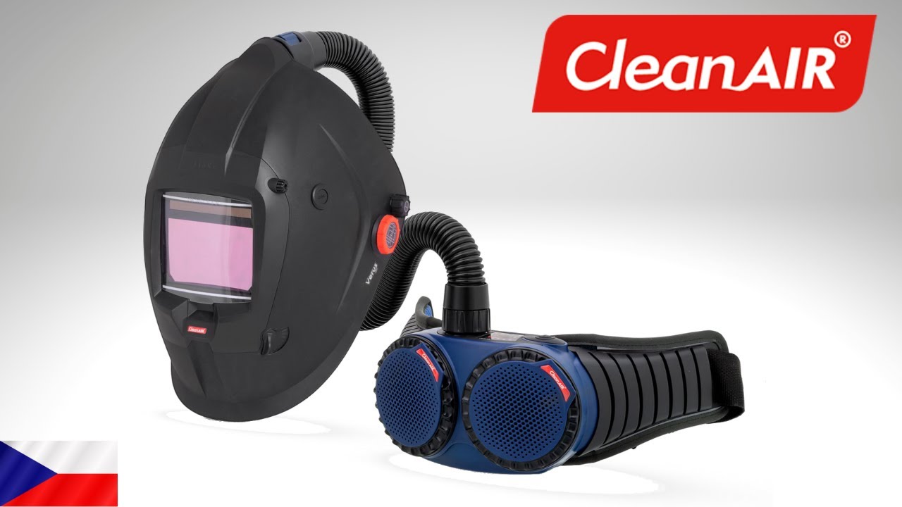 Test CleanAIR Verus, svářečská kukla s filtračně-ventilační jednotkou