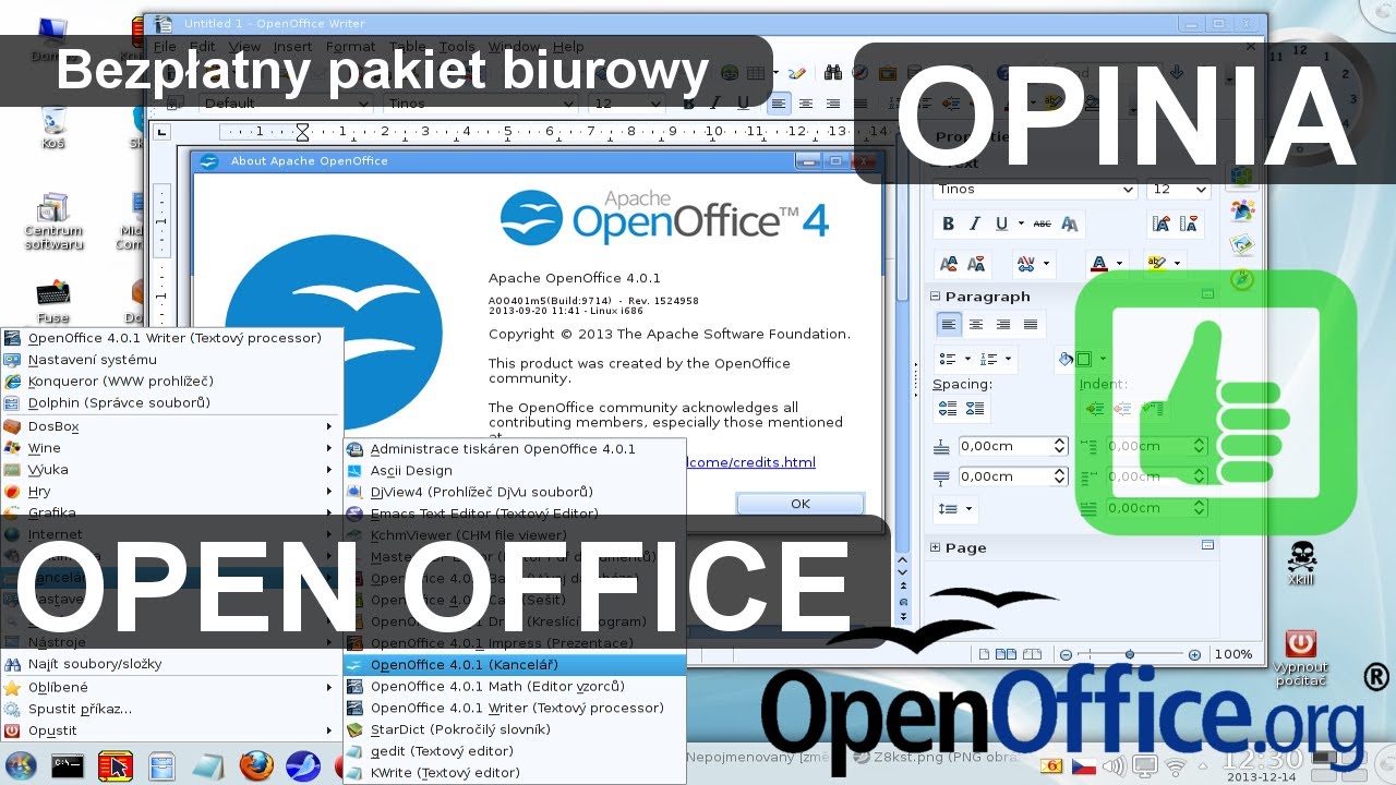 Bezpłatny pakiet biurowy Open Office - Opinia