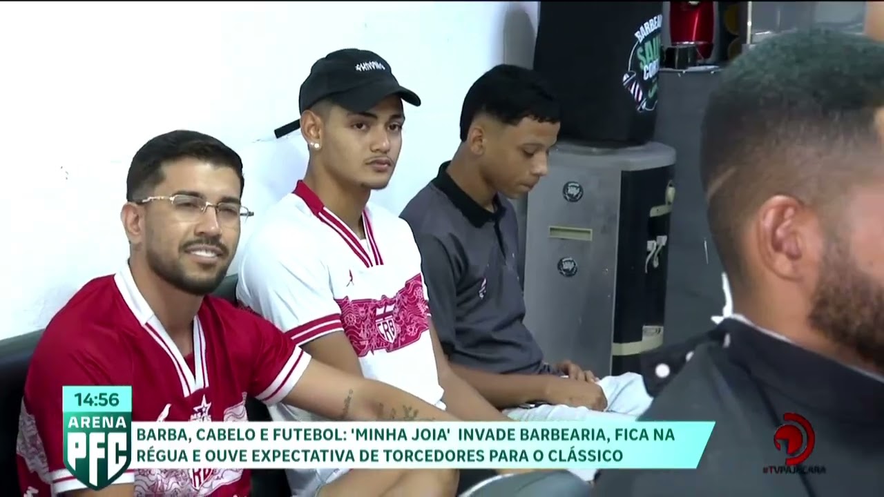 'Minha joia', invade Barbearia, fica na régua e ouve expectativa de torcedores para o clássico