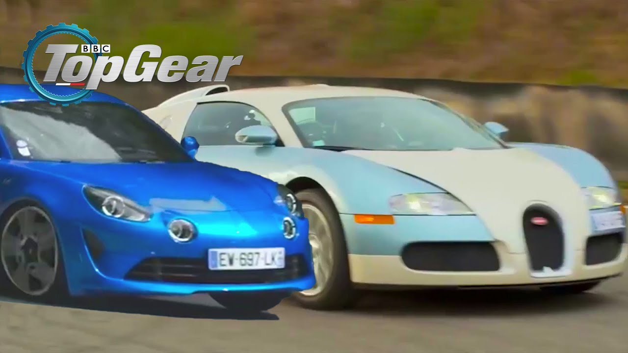 Test : Bugatti Veyron et Alpine A110 - Top Gear