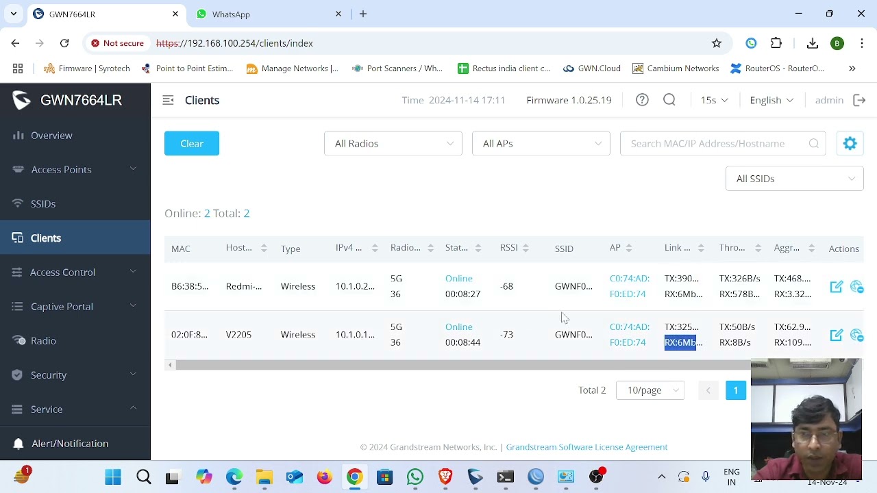 GRANDSTREAM AP CONFIGURATION WITH STATIC IP (GWN 7664LR)