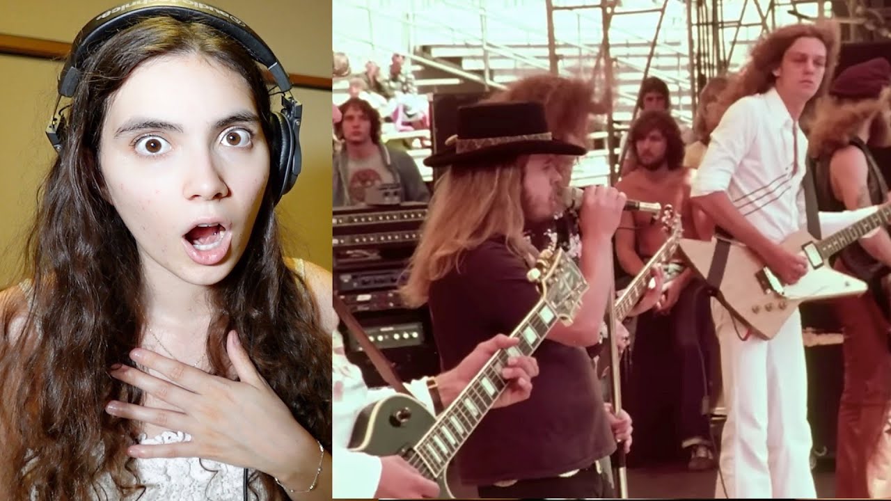 Первая реакция певицы на песню Lynyrd Skynyrd - Freebird - 02.07.1977 - стадион Oakland Coliseum.