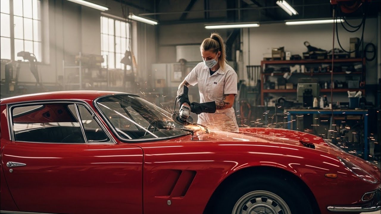 From Rust to Radiance: Red 1965 Bizzarrini 5300 GT Gets Full Cinematic Restoration ASMRDRIVERFORGE 