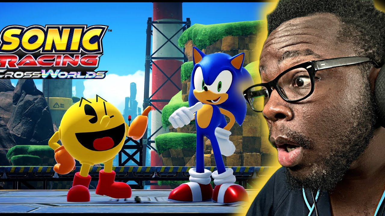 sonic racing crossworlds x pacman world 2 reaction