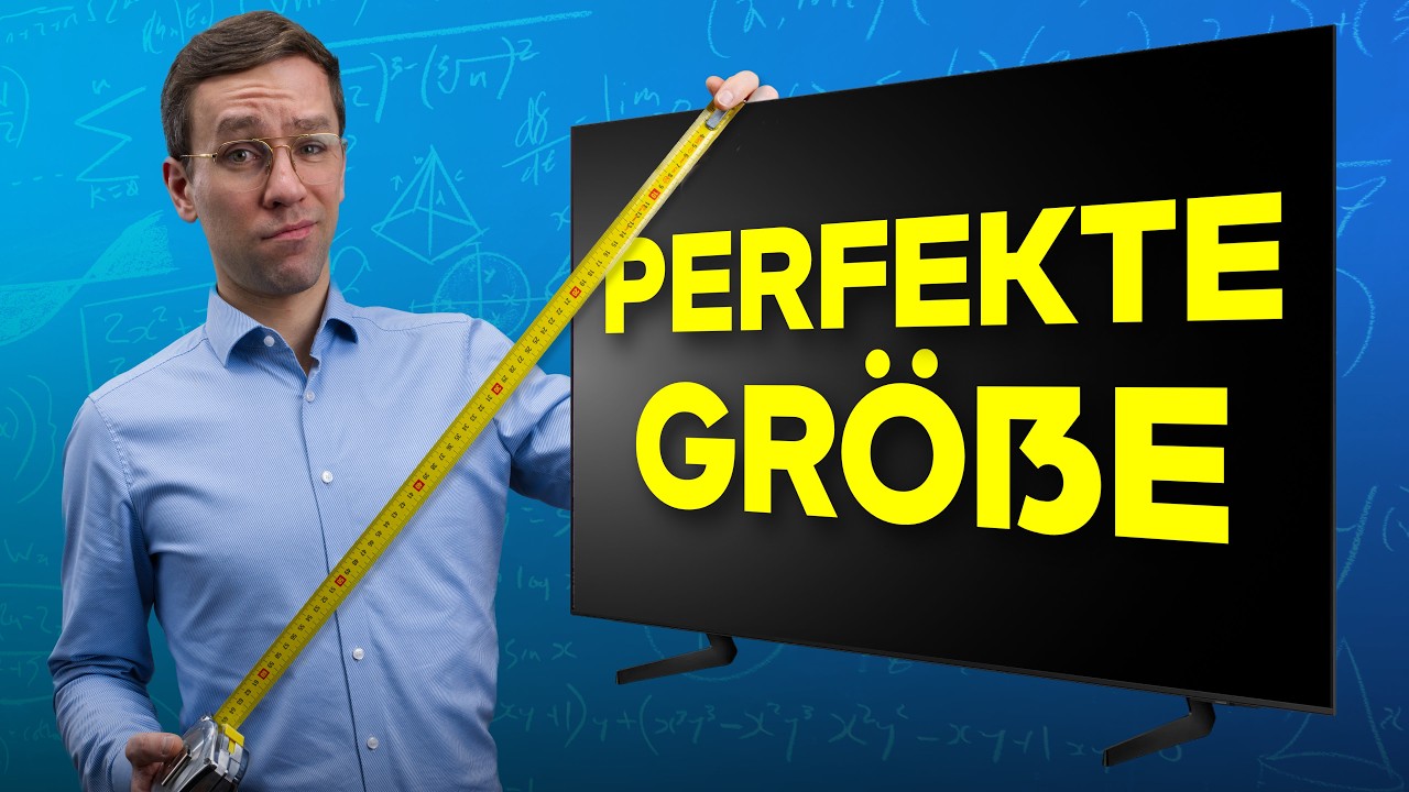 Warum dein Fernseher (viel) zu klein ist! (Oder, wie GROß dein TV sein sollte!)