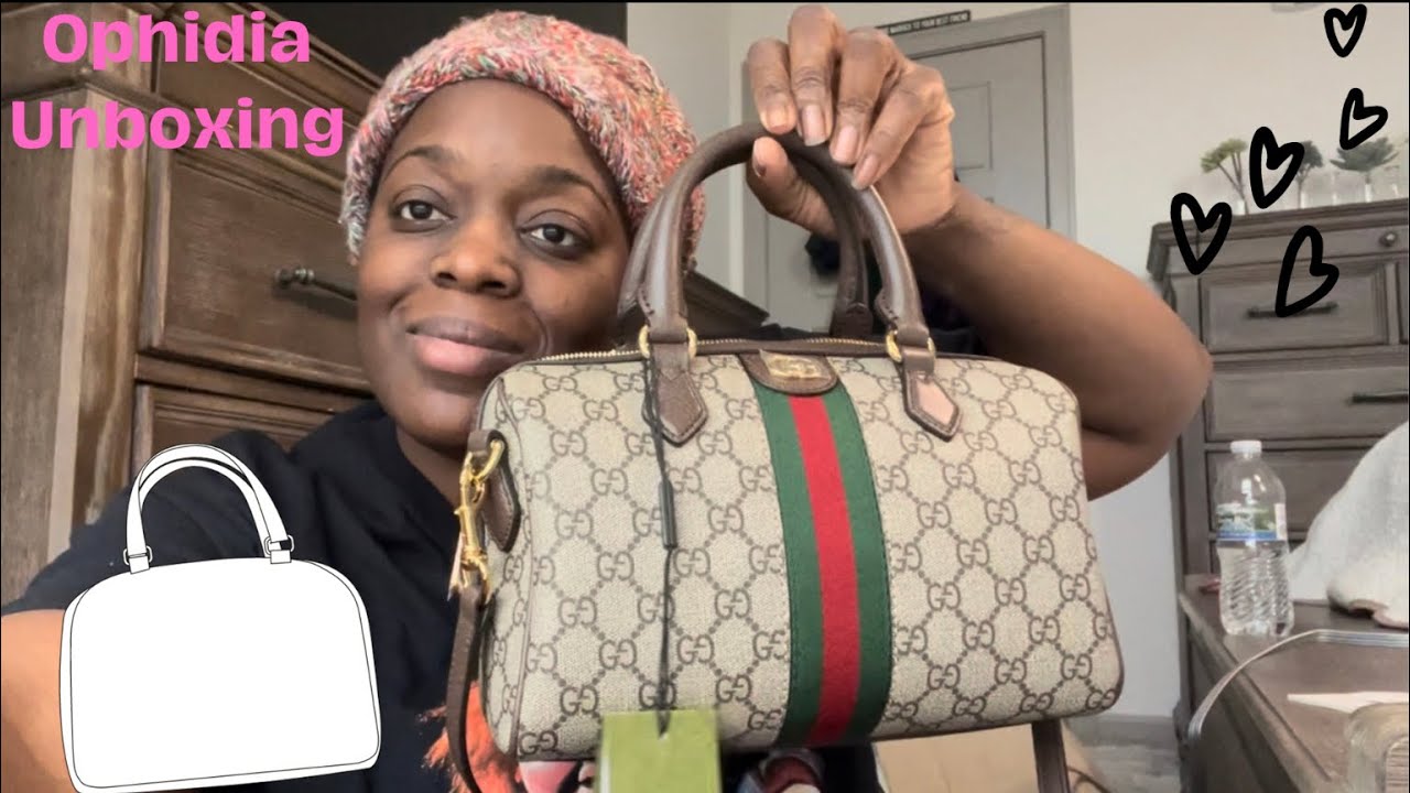Unboxing: Ophidia GG small top handle bag