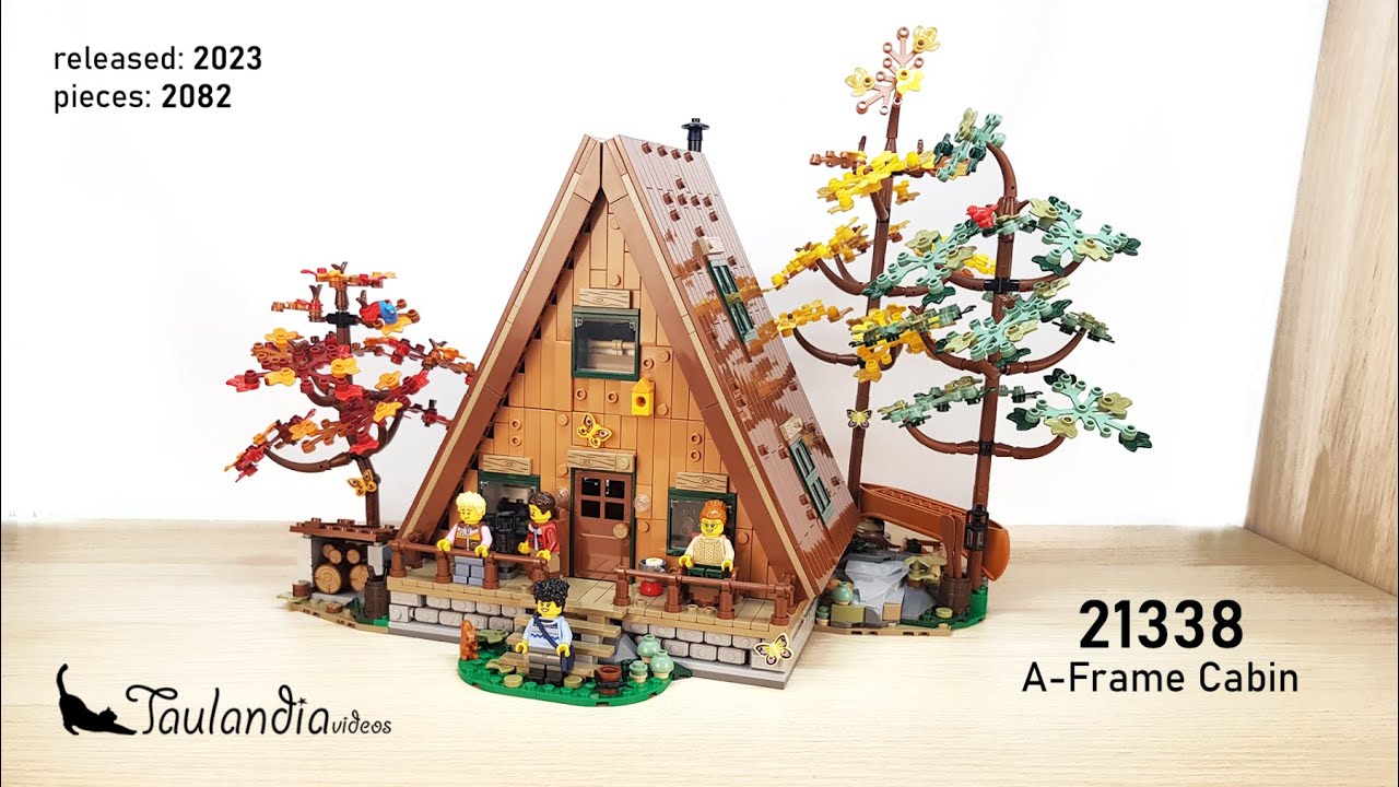 LEGO Ideas 21338: A-Frame Cabin (2023) - Unboxing and speed building