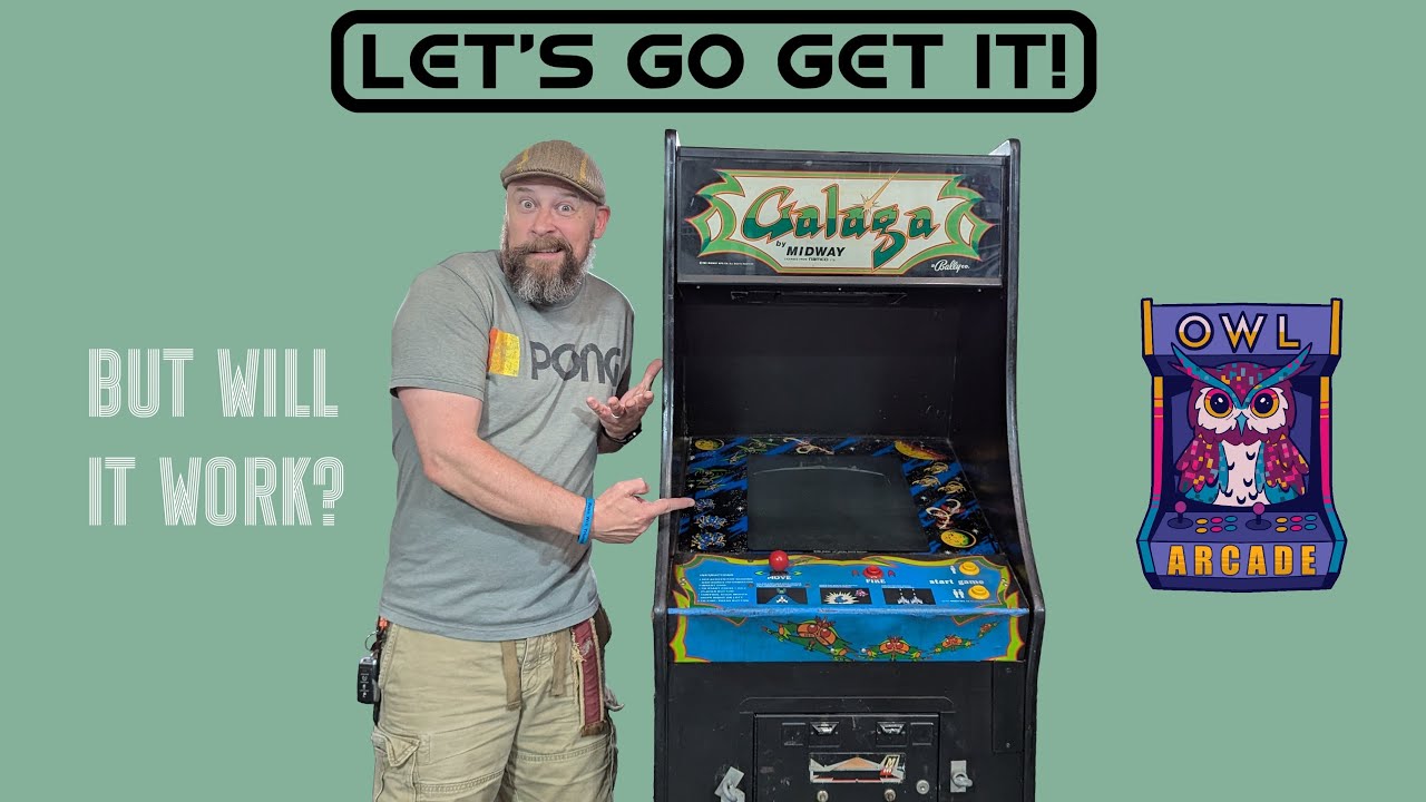 Original Bally Midway Galaga!  Part 1 - Collection, Conditional Assessment, and... Will It Work?