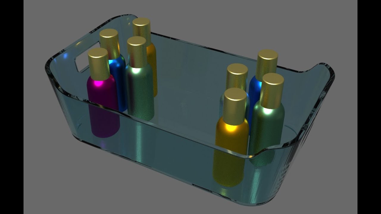How to make a clear bathroom Organizer Bin in design spark mechanical