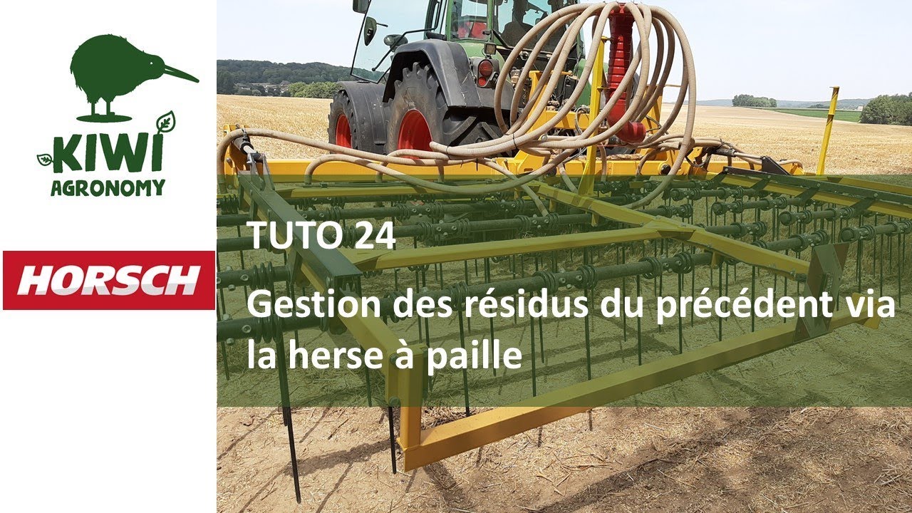 Julien SENEZ : Gérer les résidus de culture avec la herse à paille