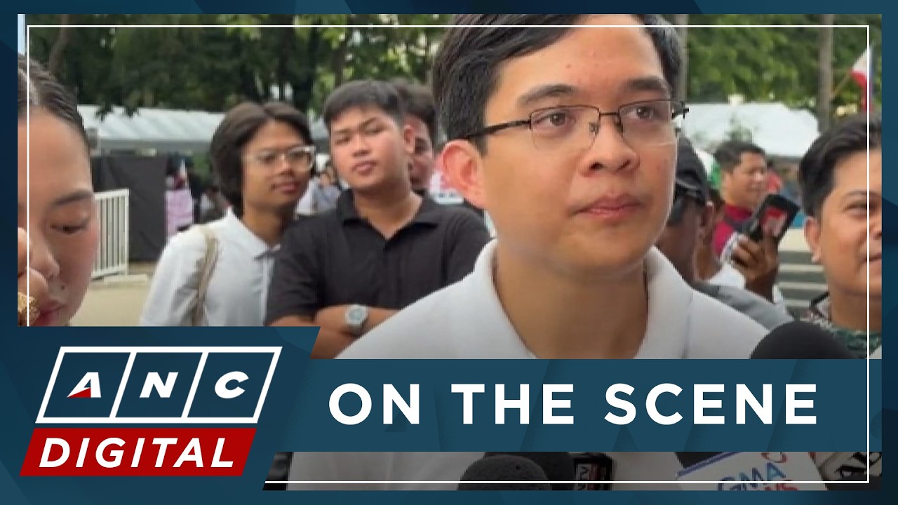 'Para sa lahat ng Pilipino': Rep. Leandro Leviste attends INC rally for third day | ANC