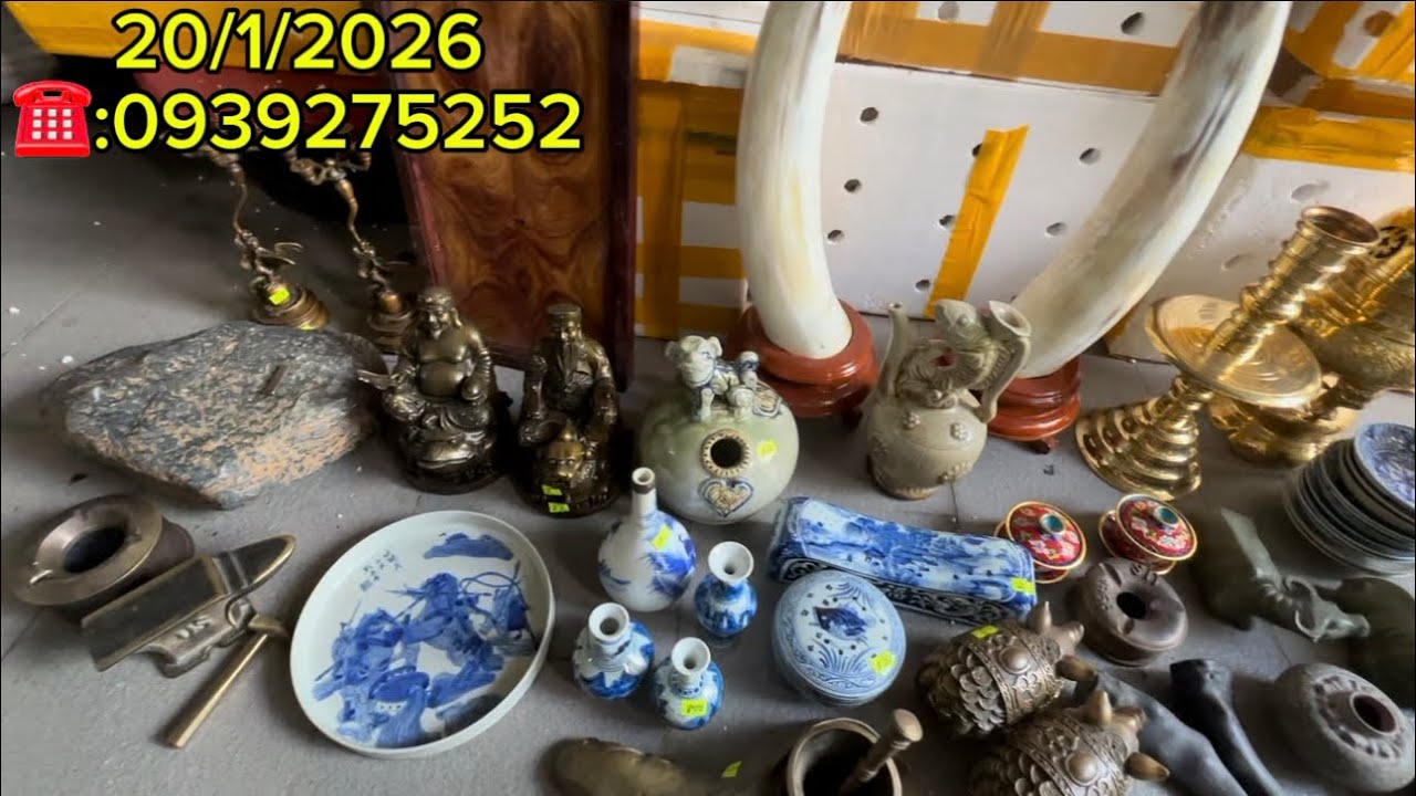 20/1/2026 em giao lưu: đá cổ hút nam châm - dầm tàu cổ - bình vôi cổ - bộ lư đồng - đồ xưa - đồ cổ
