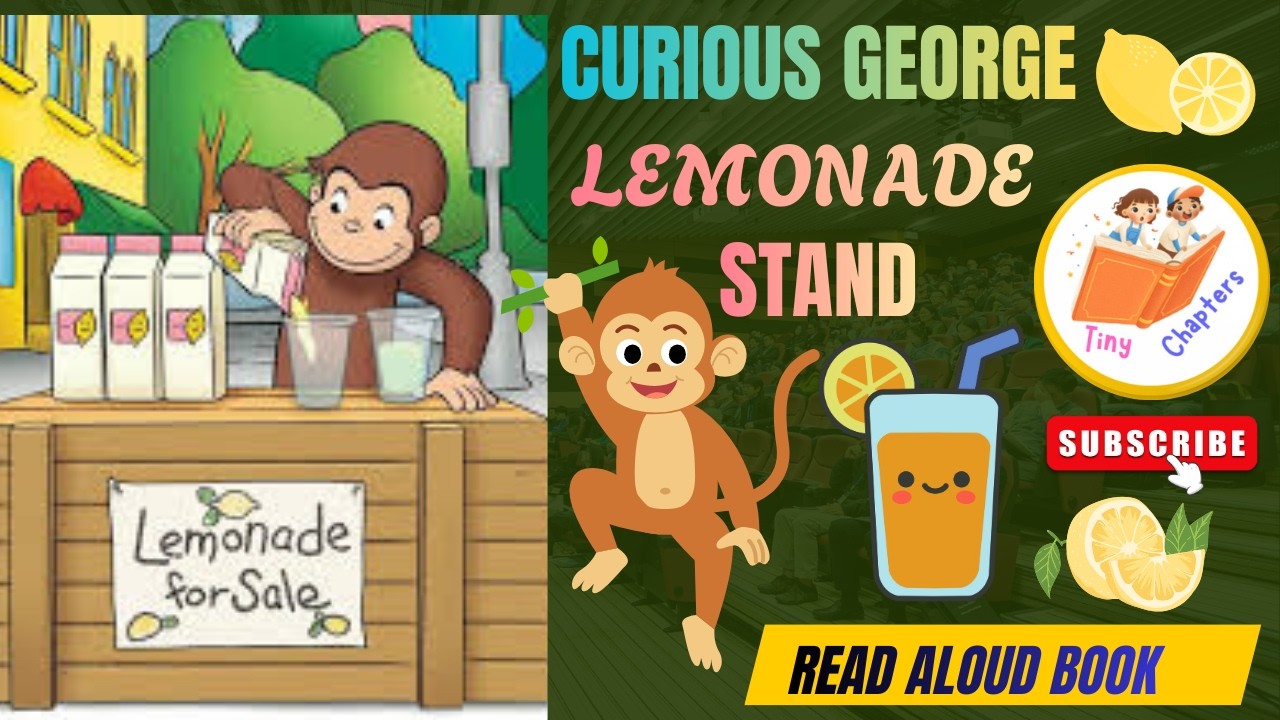 George Read Aloud Story For Kids | Curious George Lemonade Stand | Motivational Story for Kids