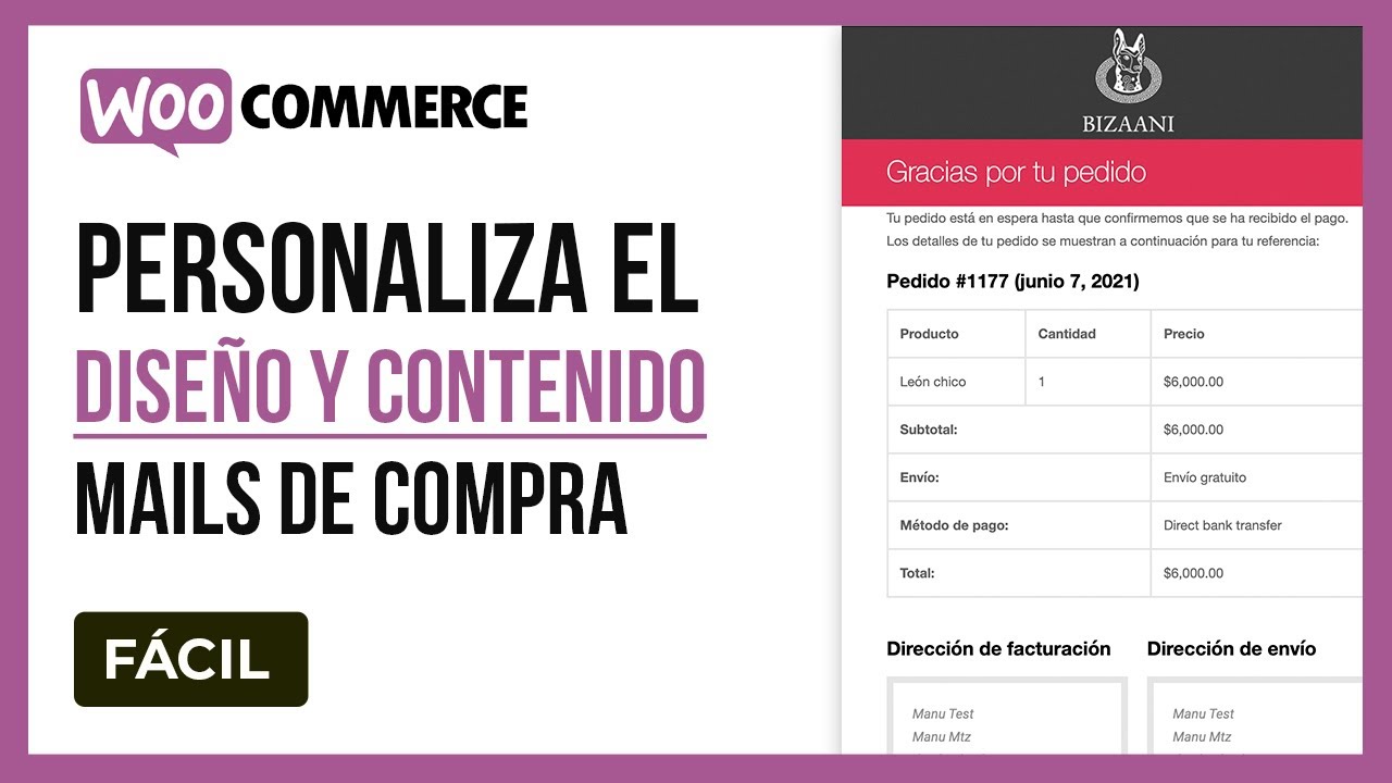 Personaliza los mails de confirmación de compra Woocommerce