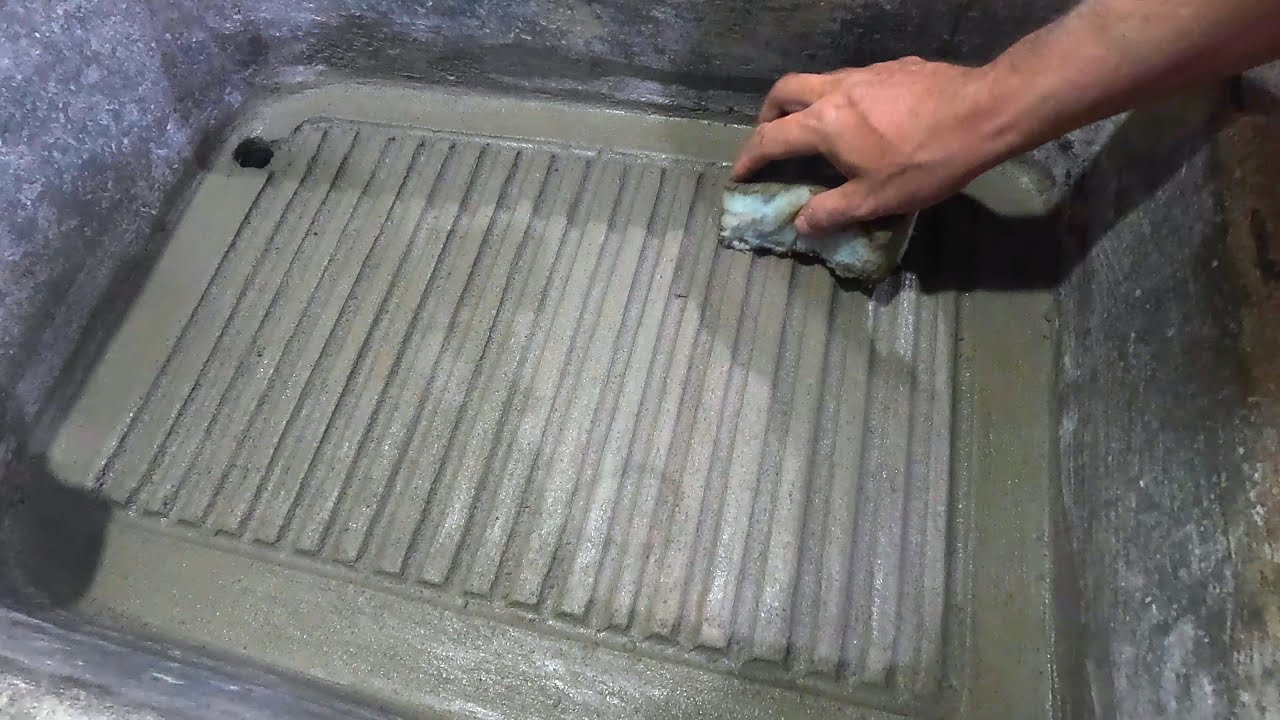 ¡Así se repara un lavadero de cemento! muy fácil