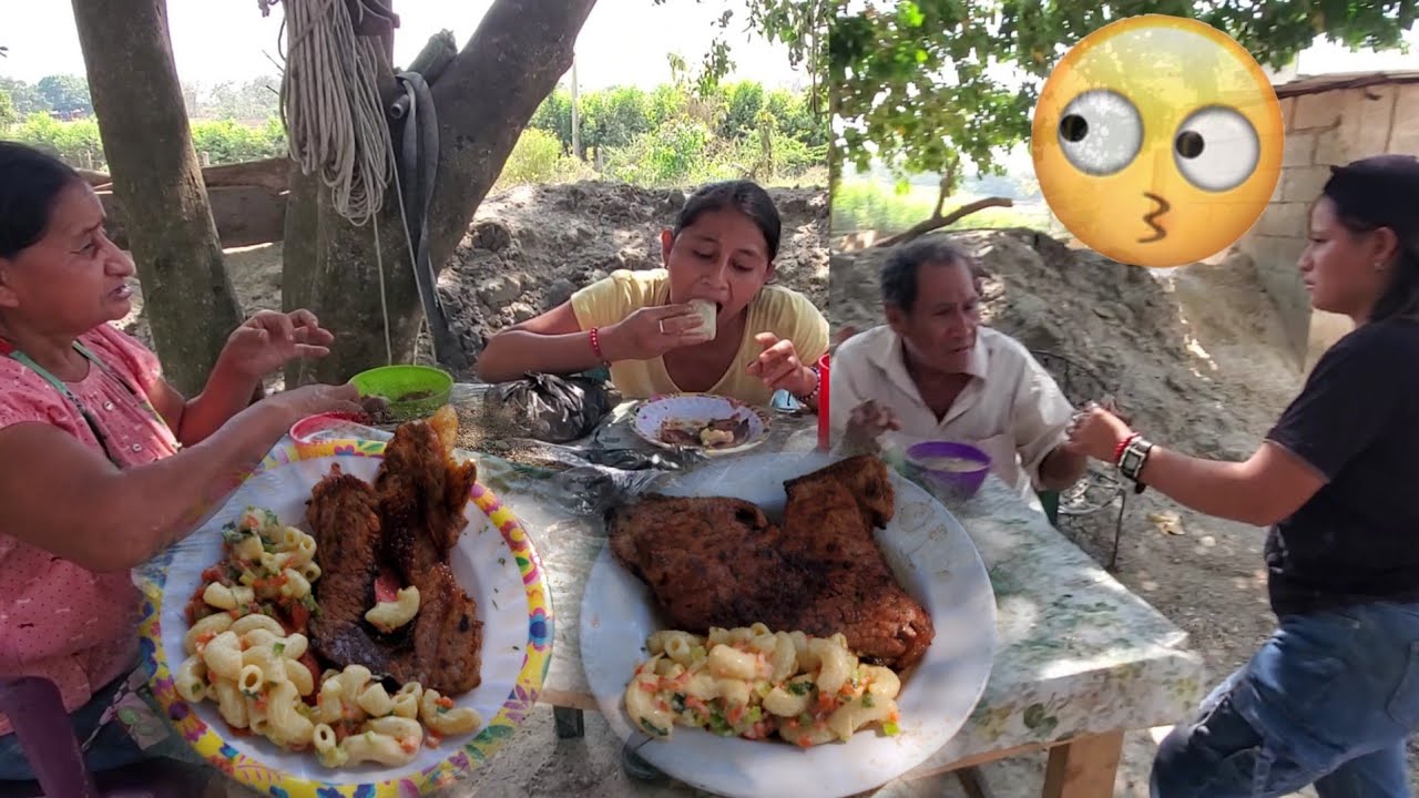Santo Dios Reveca se echo una tortillas entenra Ala boca 🙄asi nos quedo nuestro churrasquito