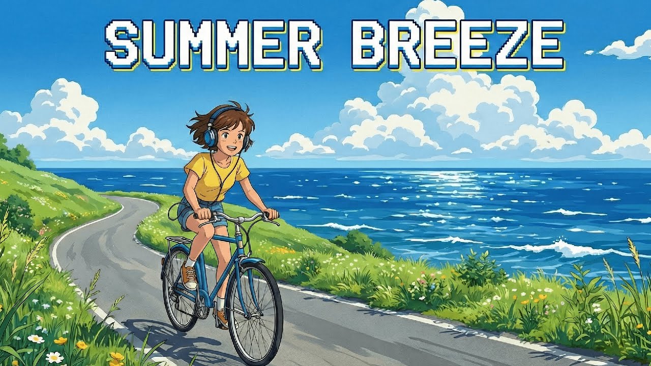Summer Breeze 🚲 Upbeat Lofi to Lift Your Mood & Drive [90s Vibe]