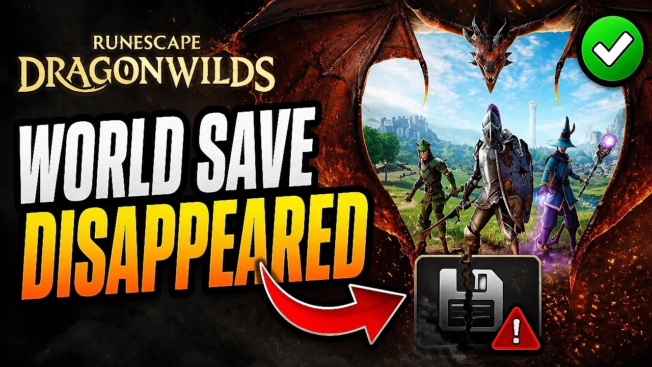 How To Fix RuneScape Dragonwilds World Save Disappeared