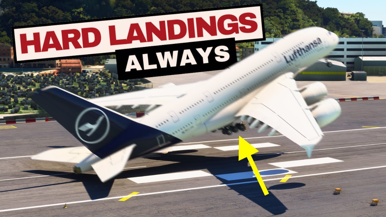 WHY Does The A380 Always Land HARD?