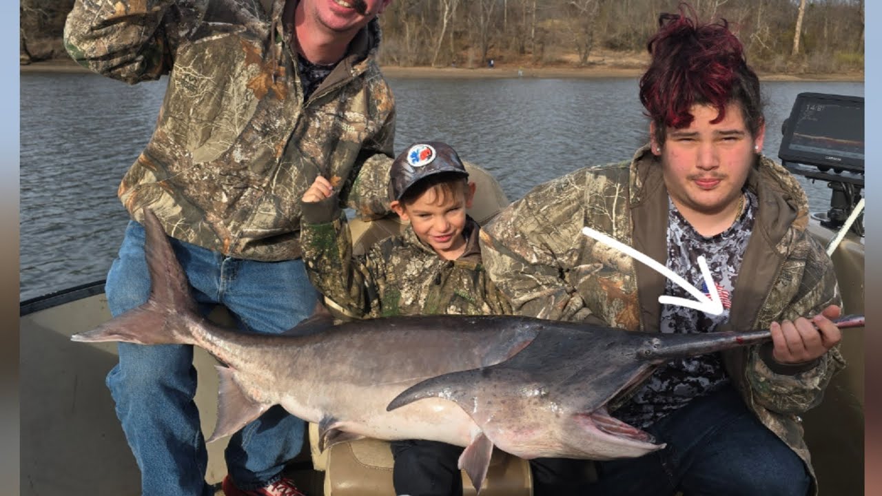 Snagging prehistoric spoonbill (these fish are crazy)