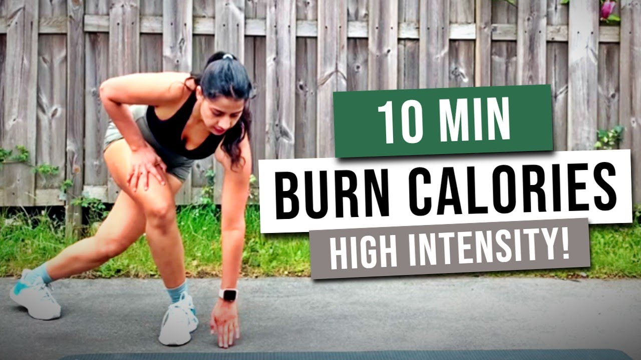 BURN 400 CALORIES IN 10 MINUTES WITH THIS  HIGH INTENSITY CARDIO WORKOUT! - Fitnesswithshru
