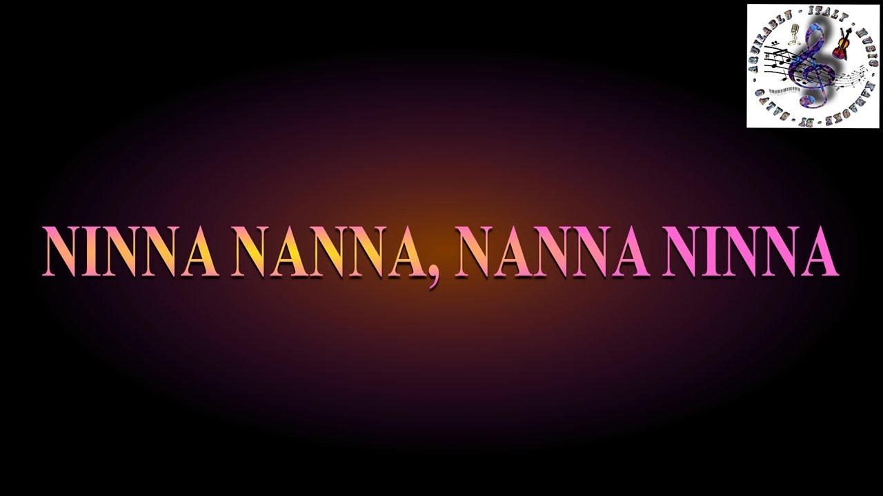 Karaoke - CLAUDIO BAGLIONI - NINNA NANNA, NANNA NINNA +0 semitoni @KaraokeAQUILABLUBYSALVO