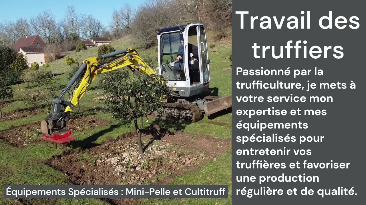Travail du sol, truffi&egrave;re, P&eacute;rigord Noir
