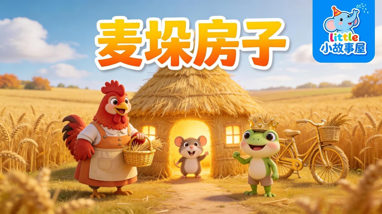 麥垛房子The Straw Stack House｜小田鼠的秋天麥垛家｜Warm Friendship Bedtime Story for Kids