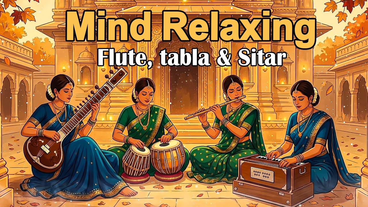 Mind Relaxing Flute Tabla and Sitar Compilation | Hindustani Instrumental Music