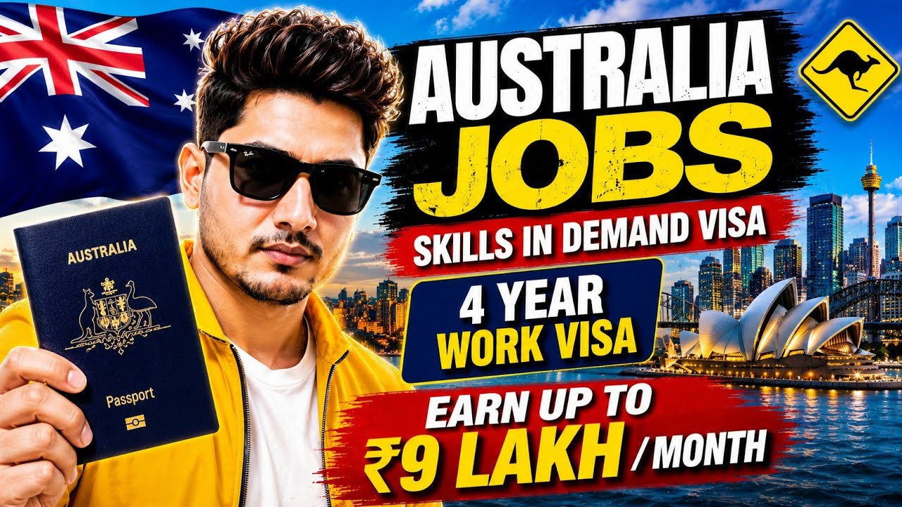 🔥Australia 🇦🇺  Skills in Demand Visa 2026  | Sponsorship Jobs | Salary Up To ₹9 Lakh/Month