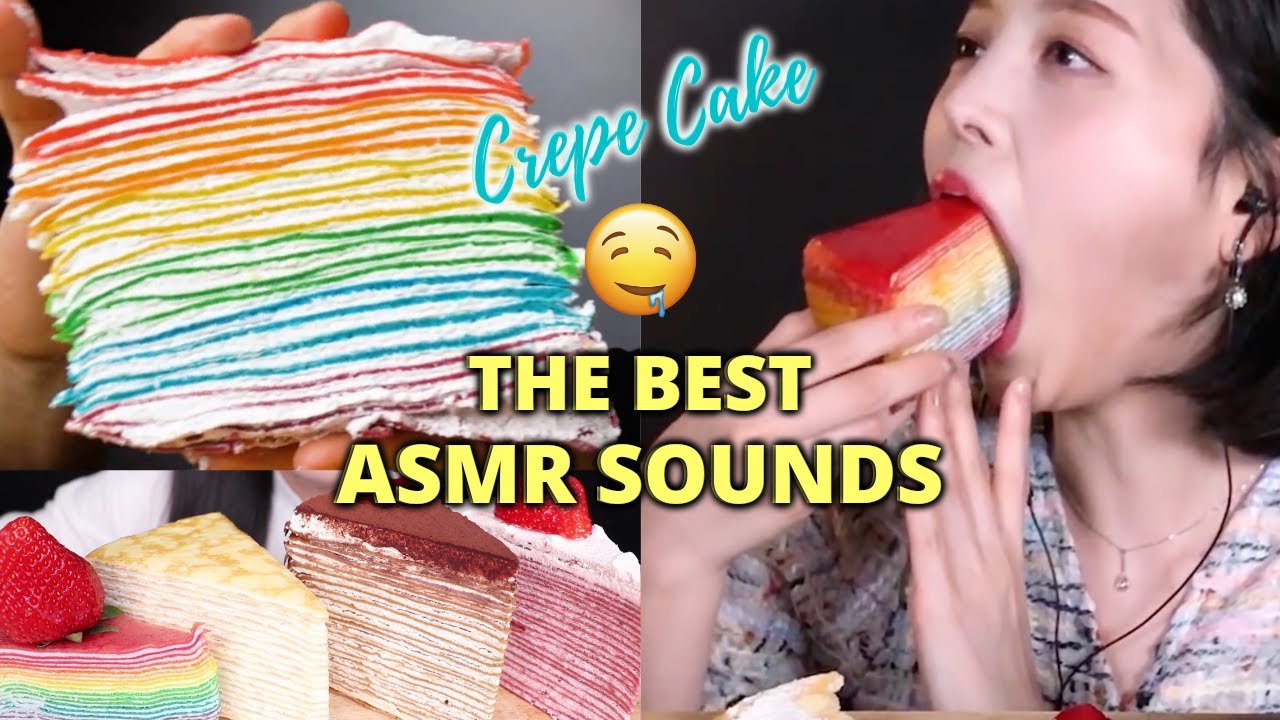 Crepe Cake Mukbang ASMR | Mukbang ASMR Compilation | Crepe Cake Eating