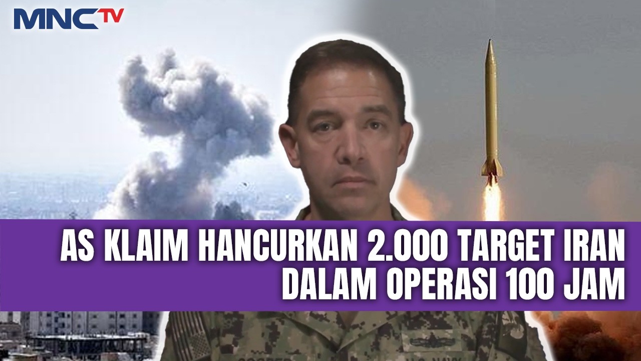 Gempuran Tanpa Henti! AS Serang 2.000 Target Iran, Operasi 100 Jam Nonstop