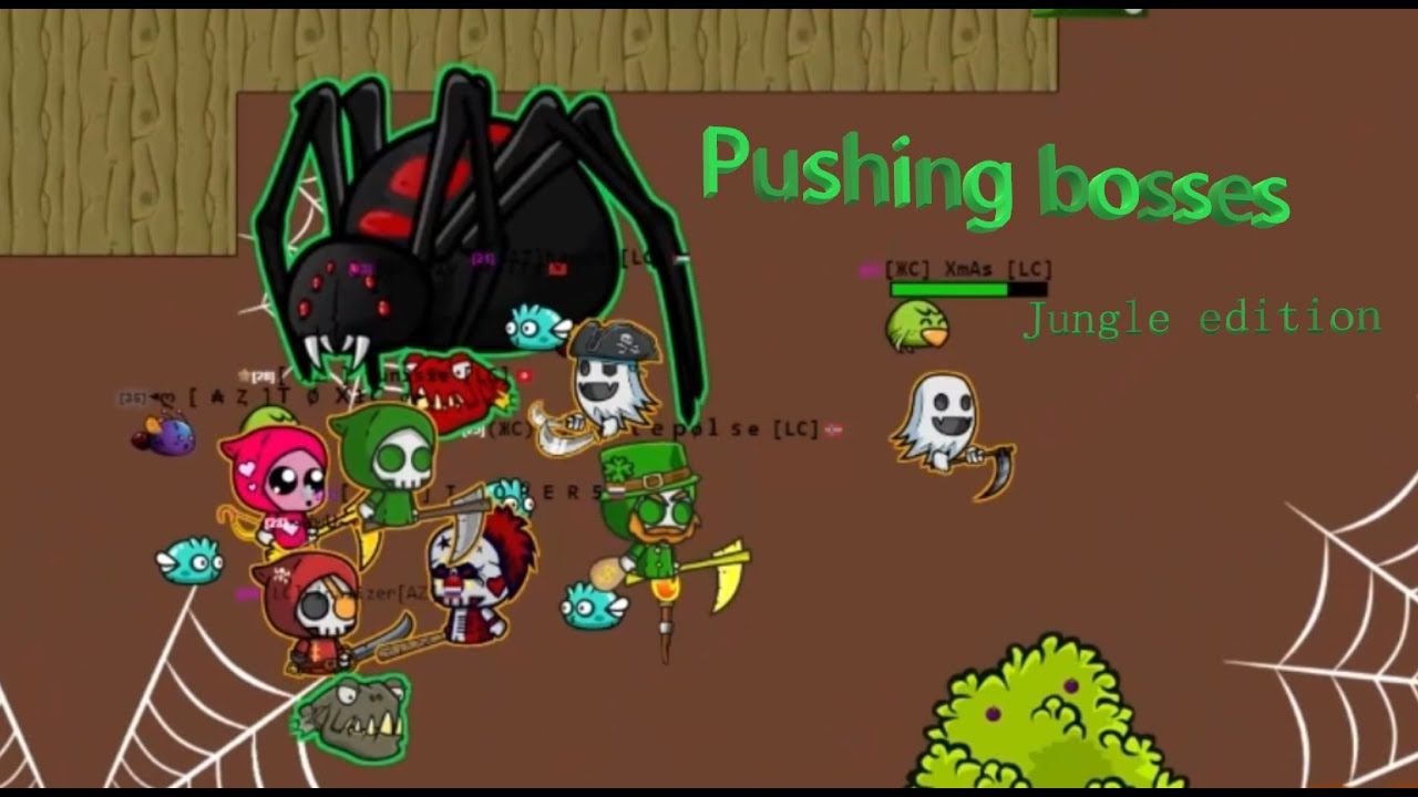 pushing bosses | Jungle edition | EvoWorld.io