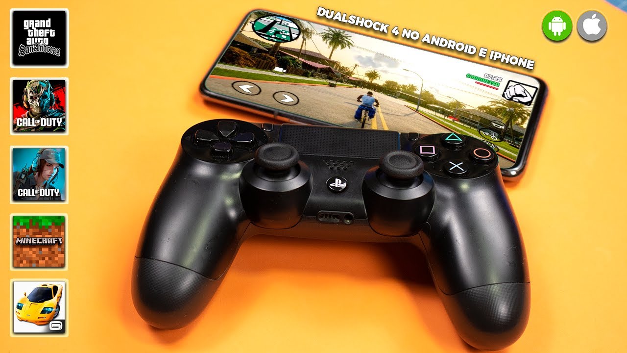 Conectando o Controle do PS4 ao Celular (ANDROID e IPHONE) Tutorial Fácil e Rápido!