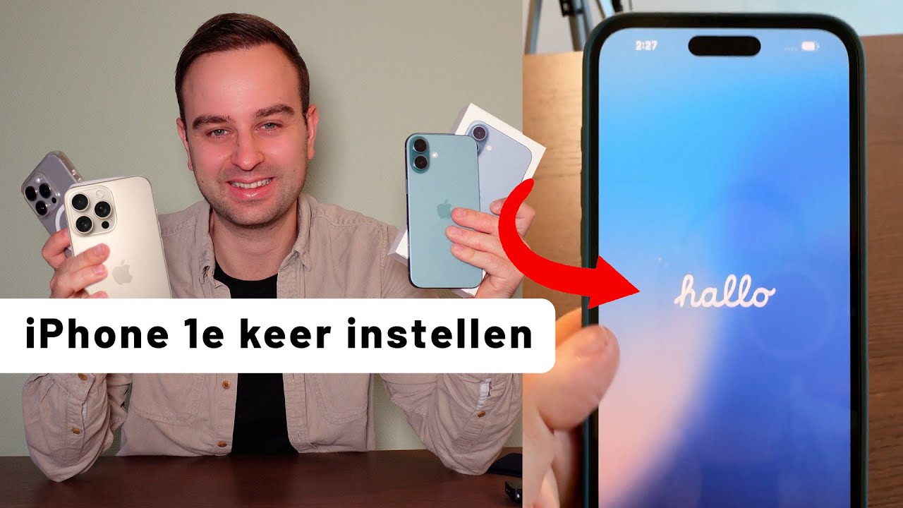 iPhone de eerste keer instellen: 𝐇𝐨𝐞 𝐝𝐨𝐞 𝐣𝐞 𝐝𝐚𝐭?