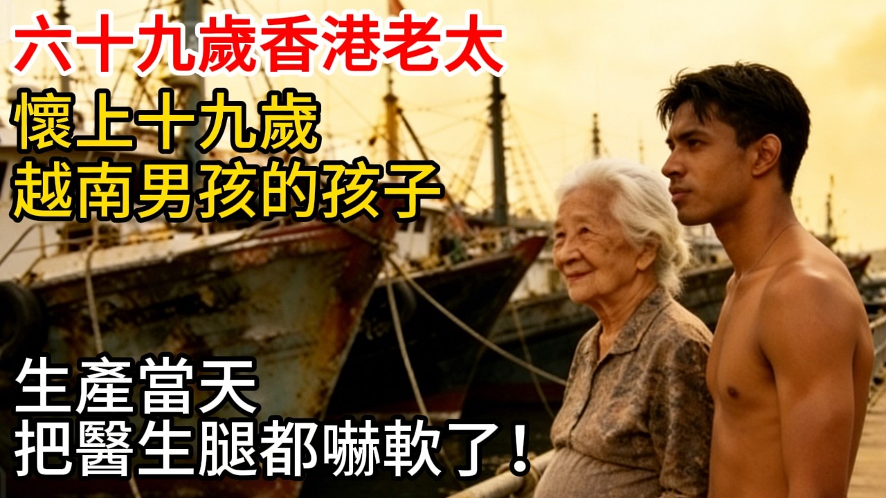 六十九歲香港老太懷上十九歲越南男孩的孩子，生產当天，把醫生腿都啸软了！#小説 #民間故事