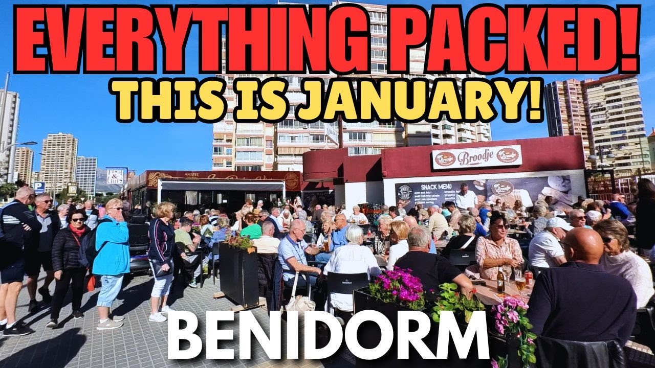 Benidorm - Everything is PACKED in January! ┃ Levante, Bars & Sunday Market