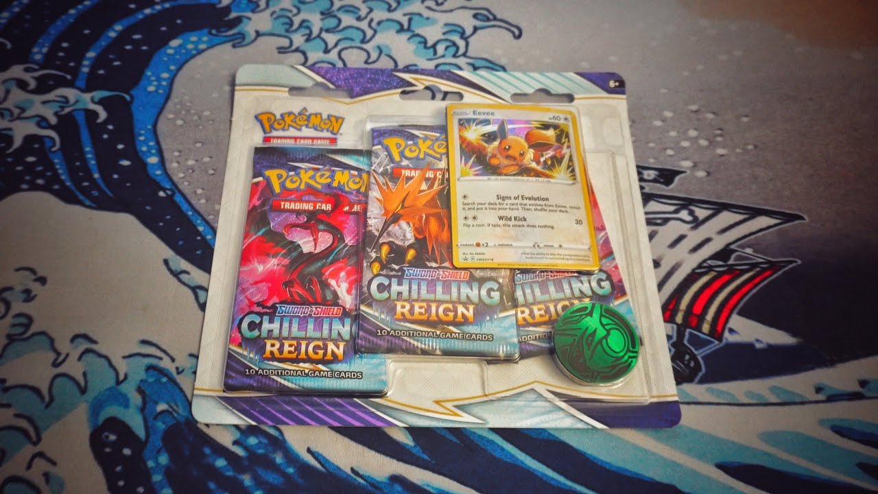 Распаковка Pokemon: Блистер издания Sword and Shield: Chilling Reign