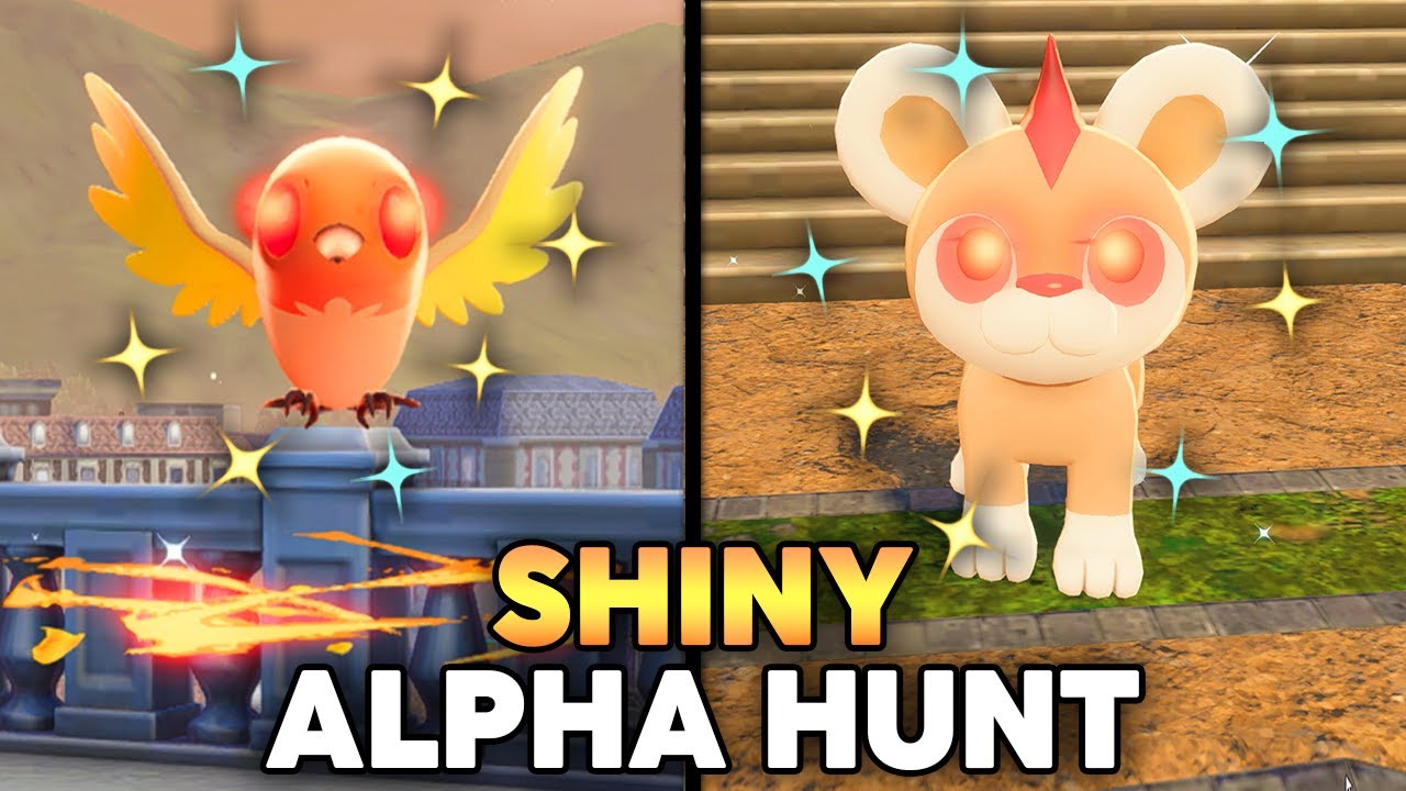 AFK Shiny Hunt Alpha Litleo & Fletchling в Pokémon Legends ZA